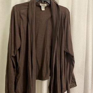 Heather brown cardigan